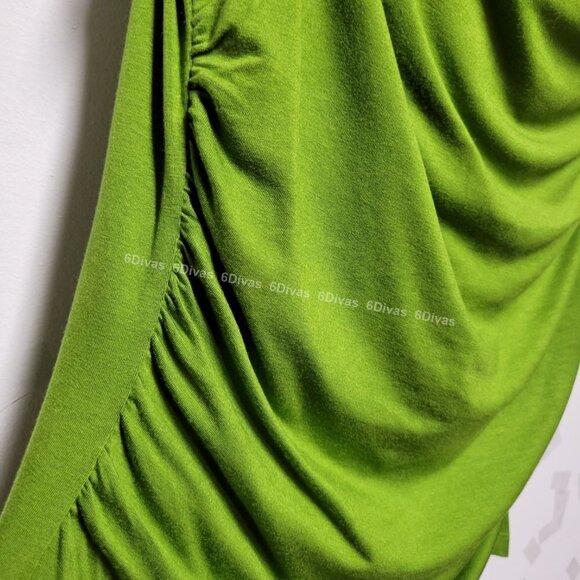 Women's Green Sleeveless Top, Stretchy Sleeveless Top, Cowl Neck Top- Size S, M - Picture 5 of 10